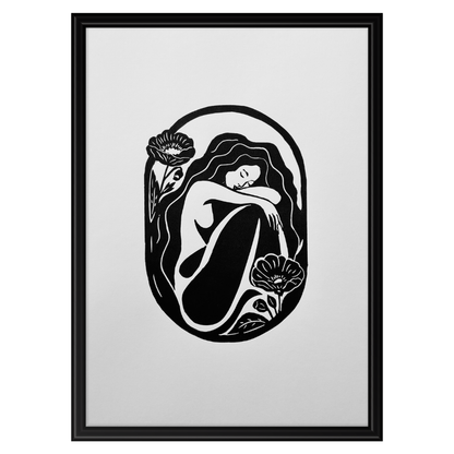 BRING ME SILENCE - original linocut print